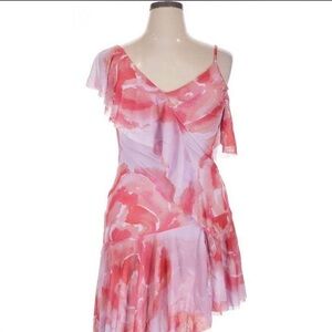 Floral Asymmetrical Dress